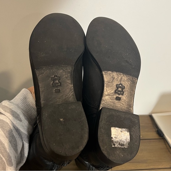 Tory Burch black leather Lawrie riding boots size 8M - Picture 10 of 14